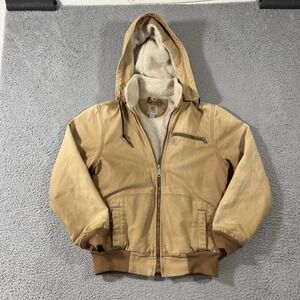 Carhartt Jacket Womens S Wildwood Canvas Sherpa Hooded 100815-211 Yellowstone